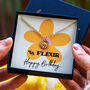Happy Birthday Daisy Flower Gold Plated Necklace, thumbnail 1 of 8