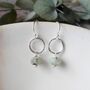 Kiwi Jasper Circle Earrings, thumbnail 1 of 4