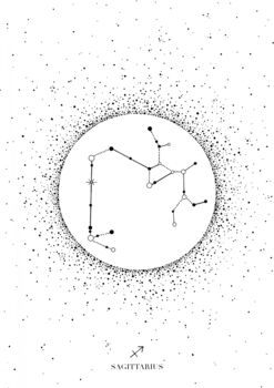 'Sagittarius Star Sign' Fine Art Print, 5 of 5