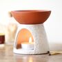 Stamped White And Terracotta Oil Burner, thumbnail 4 of 6