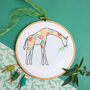 Giraffe Embroidery Kit, thumbnail 1 of 7