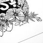 'Do Your Best Forget The Rest' Hand Lettered Print, thumbnail 6 of 8