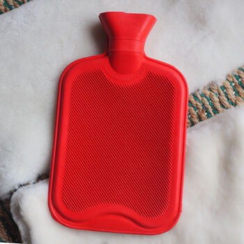 Custom Grandparent Sheepskin Hot Water Bottle Case, 9 of 10