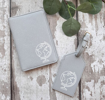 World Globe Passport Cover And Luggage Tag Set, 3 of 4