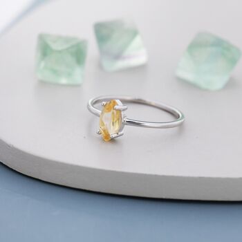 Genuine Yellow Citrine Ring, 4 of 11