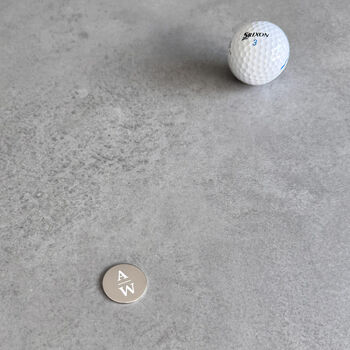 Personalised Initials Stainless Steel Golf Ball Marker, 10 of 10