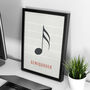 Semiquaver Note Print | Music Theory Poster, thumbnail 8 of 10