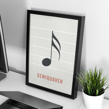 Semiquaver Note Print | Music Theory Poster, 8 of 10