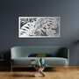Tropical Monstera And Palm Leaves Wooden Wall Panel, thumbnail 1 of 11
