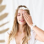 White Artificial Flower Crown, thumbnail 1 of 2