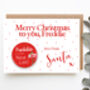 Personalised Nice List Christmas Badge With Card, thumbnail 1 of 7