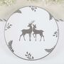 Winter Stag Stoneware Dinner Plates, thumbnail 4 of 7