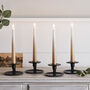 Four Ombre Realistic Flame LED Taper Candles, thumbnail 2 of 2