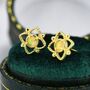 Vintage Style Opal Lace Stud Earrings, thumbnail 5 of 12