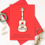 Personalised Music Lover Instrument Christmas Card, thumbnail 1 of 8