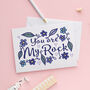 You Are My Rock Card, thumbnail 2 of 3