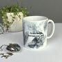 Autumn Leaves Handmade Print Personalised Mug, thumbnail 1 of 12