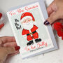 'Tis The Season' Santa Christmas Card, thumbnail 5 of 7