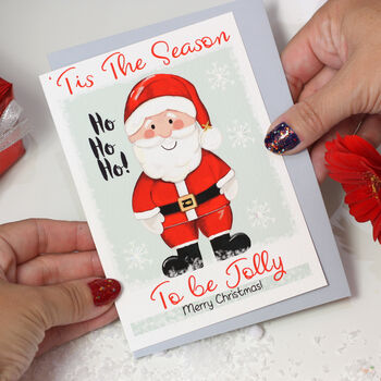 'Tis The Season' Santa Christmas Card, 5 of 7