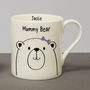 Ceramic Personalised Mummy Bear Mug, thumbnail 1 of 2