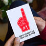 'No. One Fan' Sport Father's Day Card, thumbnail 1 of 3