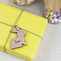 Personalised Easter Wooden Gift Tag Decoration, thumbnail 1 of 5