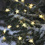 Christmas Outdoor 50 Micro LED Acrylic Star String Lights Battery Operated With Timer 7m, thumbnail 2 of 2