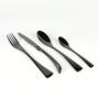 Munich Black Stainless Steel Cutlery Sets X16/24 Pieces, thumbnail 3 of 6