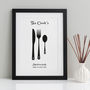 Personalised Family Cutlery Or Foodie Print, thumbnail 4 of 7