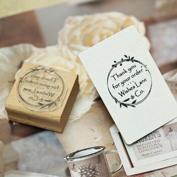 Personalised 'Thank You' Business Rubber Stamp, 3 of 5