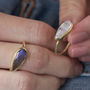 18ct Gold Vermeil Almond Moonstone Gemstone Ring, thumbnail 4 of 6