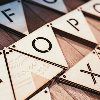 Wooden Bunting Letters, 5 of 8