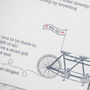 Bicycle Made For Two Wedding Stationery, thumbnail 8 of 9