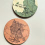 Personalised Favourite Location Maps Wooden Coaster Set, thumbnail 7 of 11