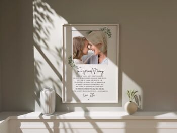 Personalised Photo Print Gift For Nanny Or Grandma, 2 of 3