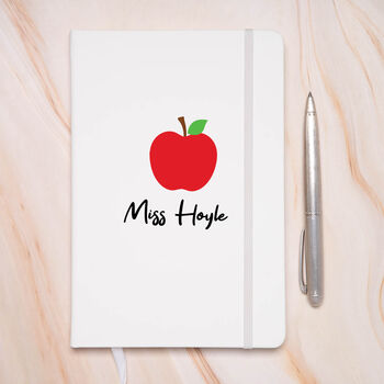 Personalised Teacher Apple Pu A5 Notebook, 2 of 4