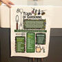 80 Years Of Gardening 80th Birthday Gift Tea Towel, thumbnail 3 of 7