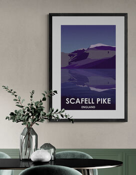 Three Peaks Challenge Art Prints Ben Nevis Snowdon Scafell Pike, 9 of 11