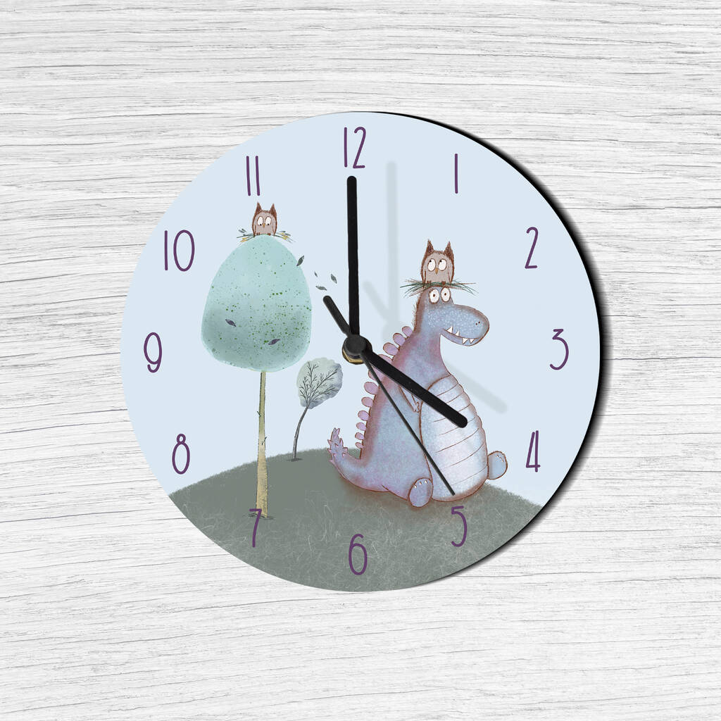 Dinosaur And Owl Clock, 1 of 3