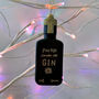 Black And Gold Gin Bottle Xmas Tree Decoration, thumbnail 1 of 6