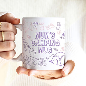 Personalised Camping Doodles Ceramic Mug, 2 of 3