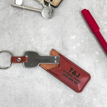 Personalised Usb Key And Holder Keyring, 2 of 7