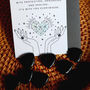 Polished Black Obsidian Heart With Poem Card, thumbnail 5 of 5