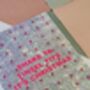 Shake Ya Tinsel Tits Christmas Card – Pink And Silver Glittery A5 – Blank Inside, thumbnail 4 of 5