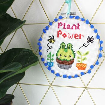 Plant Power Cross Stitch Kit, 2 of 9
