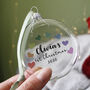 Baby's First Christmas Rainbow Bauble Decoration, thumbnail 4 of 12