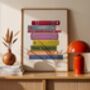 Brighton Book Stack Art Print, thumbnail 5 of 6