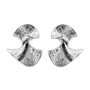 Lotus Clip On Earrings, thumbnail 4 of 6