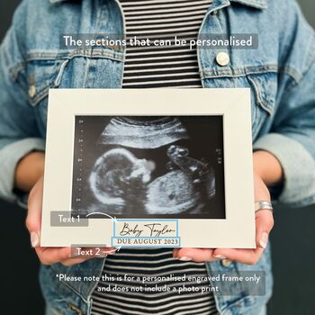 Personalised Baby Scan Photo Frame For Mum To Be, 5 of 12