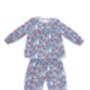 Girls Twilight Woodland Animal Cotton Pyjamas, thumbnail 1 of 9